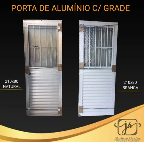 Porta B.R.A.N.C.A de Alumínio D.I.R.E.T.O da F.A.B.R.I.C.A