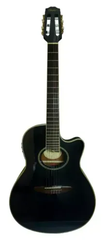 Violão Condor Tipo Flat Cn85 Preto - Bk Nylon Eletroacustico