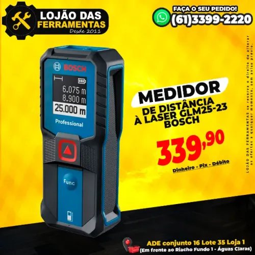Medidor de Distância à Laser GLM25-23 Bosch