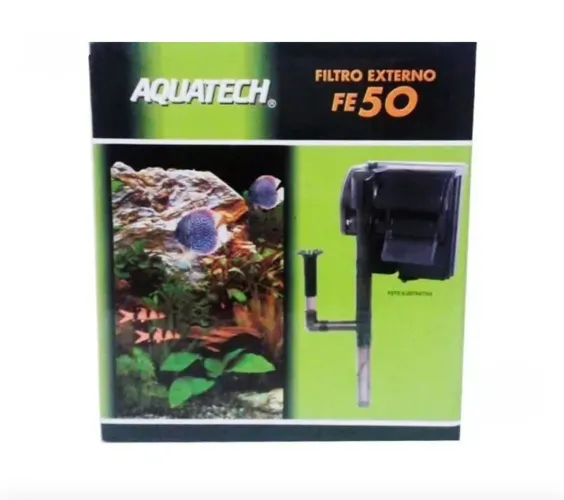 Kit Filtro Externo Aquatech FE 50 220V + aneis de ceramica boyu