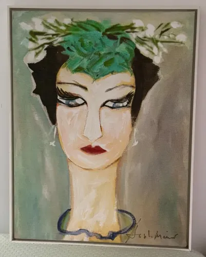 Quadro Angela Maimo silhueta feminina
