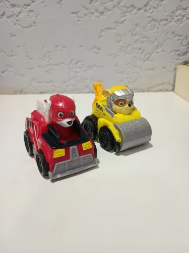 Carrinhos Patrulha Canina - Marshall e Rubble