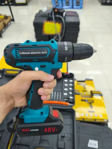 ? PARAFUSADEIRA / FURADEIRA/MARTELETE 48V LITHIUM - KIT COMPLETO COM BROCAS, BITS E SOQUE