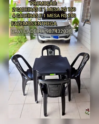 PROMOÇÃO MESAS COM CADEIRAS DJ 4M Z|ENTREGA HQ WN DX GRÁTIS