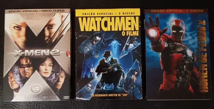 Hq DVD X-Men 2, Watchmen e Homem de Ferro 2 - Ed Especial