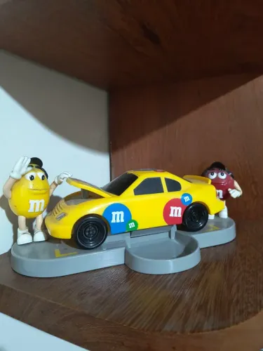 Dispenser Carrinho M&M's anos 90- Brinquedo Colecionável