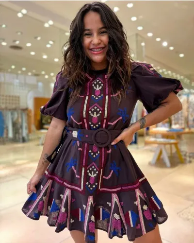 Vestido Farm Leopardo Pop 