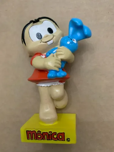 Boneca em Resina Mônica - Turma da Mônica - Escultura Decorativa