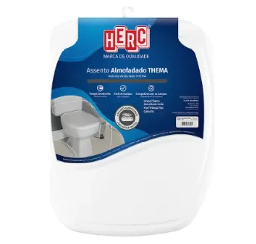 Assento Sanitário Almofadado Premium Thema Herc Cor Branco