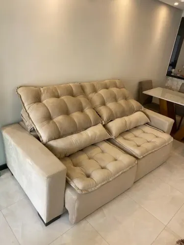 Sofá Retrátil 3 Lugares retratil reclinaveis 2.40 largura R$ 2.399,99 a vista 