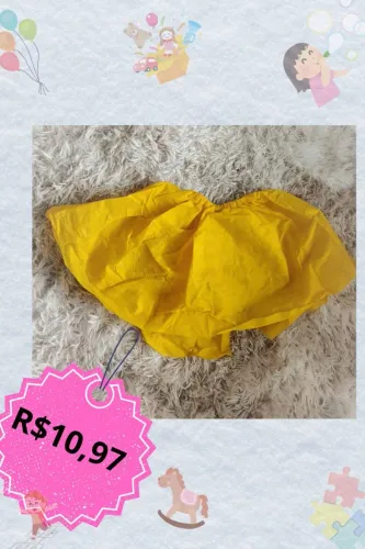 Saia Amarela Infantil - Conforto e Estilo!