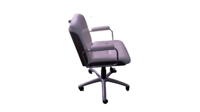 Cadeira Escritório Tokstock Lavoro De Couro Branco Tok Stok (Usado)