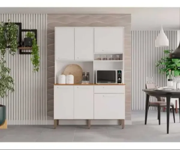 Armário Cozinha 5 Portas Abrir 1 Porta