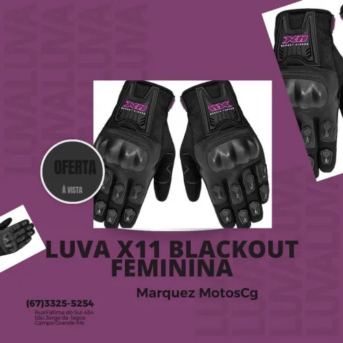Luva X11 Blackout Feminina