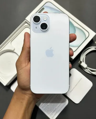 iPhone 15 azul 128 Gb 6 meses garantia