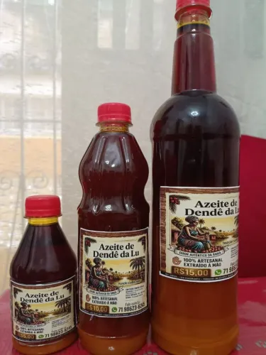 AZEITE DE DENDÊ 100% ARTESANAL- EXTRAÍDO A MÃOS