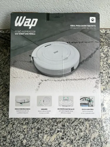 Robô Aspirador de Pó WAP ROBOT W90 PÉROLA Automático 3 em 1
