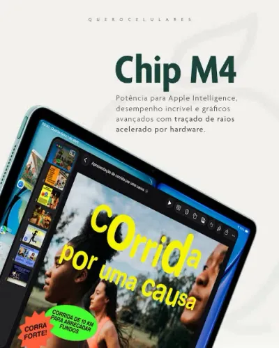 iPad Air M4 128gb, cinza espacial lacrado.