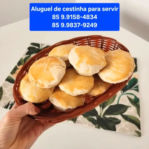 Aluguel de cestinha para servir jantar salgados