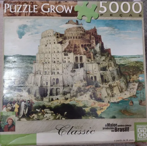 Quebra-cabeça da Grow de 5000 peças (Torre de Babel -137 cm x 97 cm)