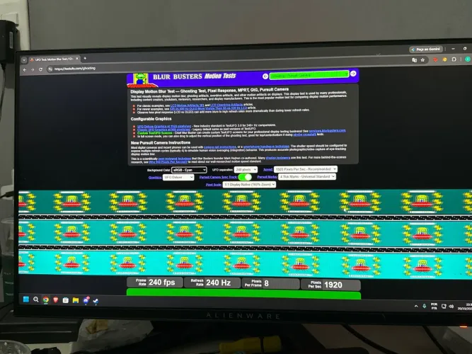 Monitor Alienware 240hz 1ms 24,5 Pol AW2521HF