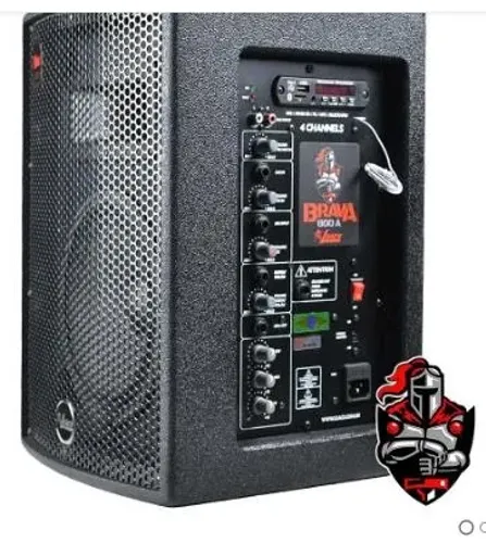 Caixa Amplificada Bluetooth Leacs Brava 800 Ativa