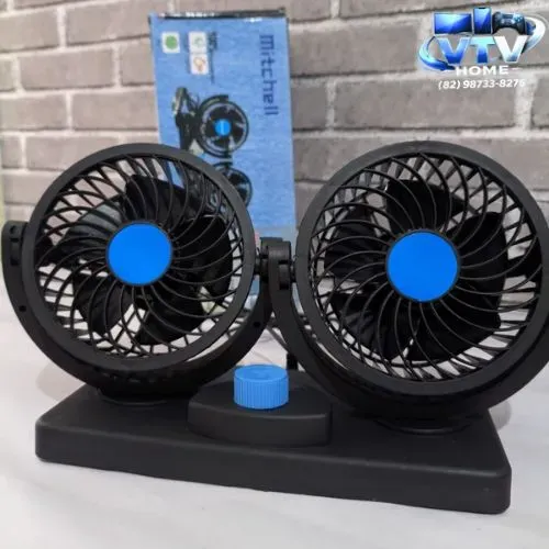 Ventilador Duplo Para Carro + Entrega Grátis