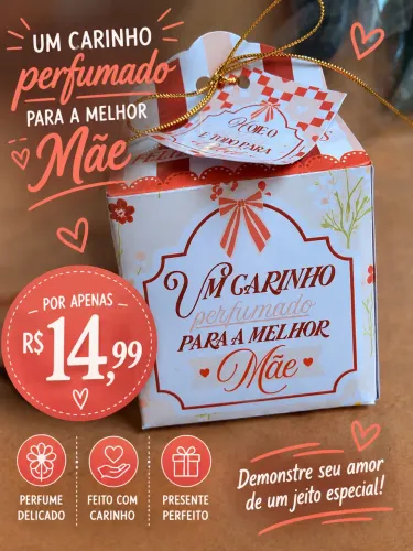 Caixinha sabonete dia das mães 