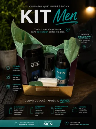 Kit Masculino O Boticário