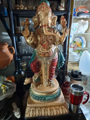 Estátua de Ganesha Em Gesso