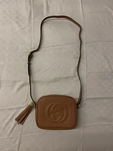 Bolsa rose soho inspiração Gucci couro legítimo 