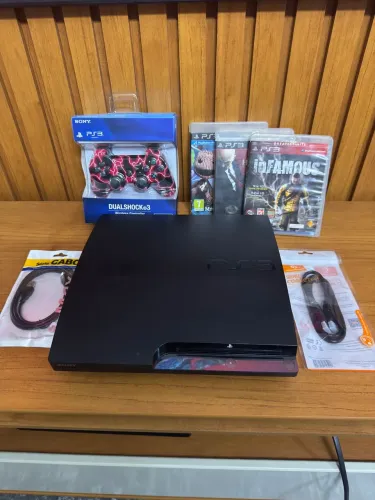 Ps3 Slim desbloqueado com jogos na memória