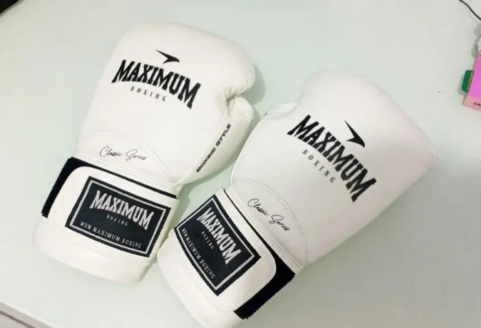 Luva Boxe/Muay Thai Maximum Branca