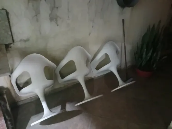 Jogo 03 cadeiras de fibra para área com piscina
