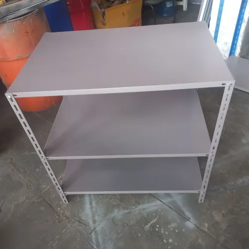 bancada prateleira ferro 90x90x60cm nova c/ 3 divisorias