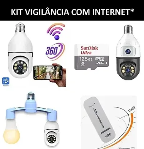 KIT camera vigilancia com cartao memoria*+internet*+Entrega*+Instalação* a partir 199