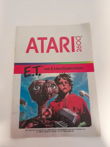 Manual raridade ET atari 2600