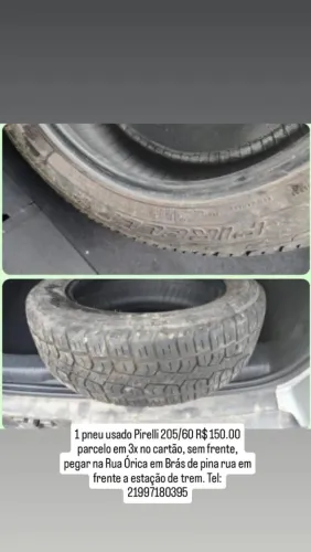 Pneu step usado possuem 1 Pirelli ( usado)