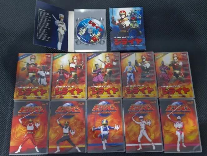 Coleção Jiraiya O Incrível Ninja + Esquadrão Relâmpago Changeman - DVDs