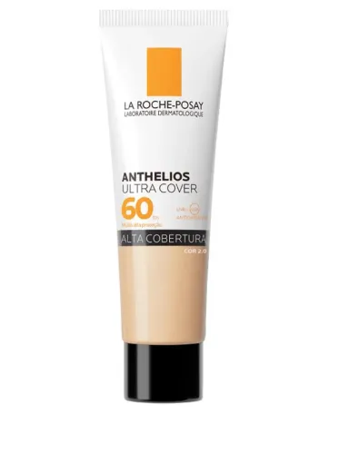 Protetor Solar Facial La Roche-Posay FPS 60 Anthelios Ultra Cover Cor 2.0 30g 