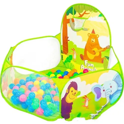 Piscina de bolinhas com cesto infantil para bebês e nenens sem as bolinhas