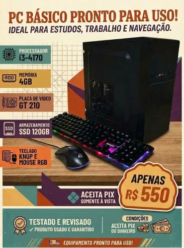 PC Gamer Básico (Leia a Descrição)