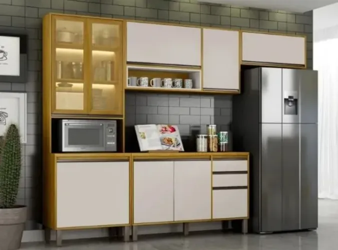 Armário de Cozinha Eduarda Plus 10 Portas 2 Gavetas -Fazemos entrega!