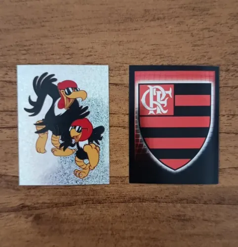 Figurinhas Brilhante e Mascote Flamengo