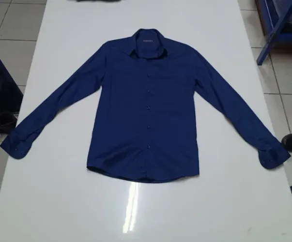Camisa Social Dorinhos Azul Marinho Tamanho 02