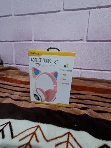 Fone Bluetooth gatinho 