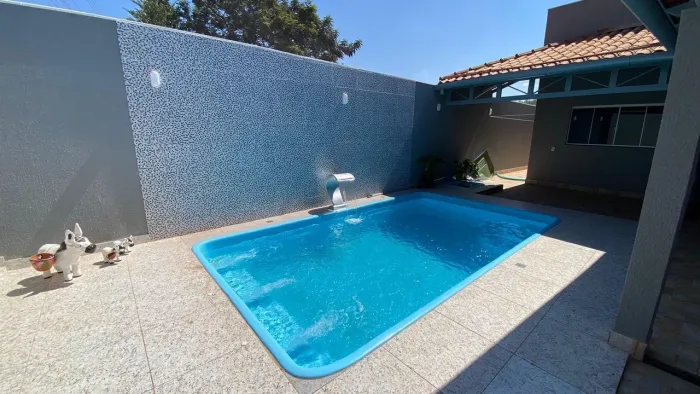 Piscina 4 metros instalada