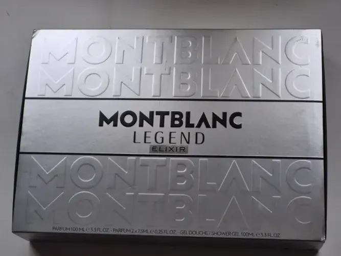 Perfume Montblanc Legend Elixir Kit 100ml + 15ml + Shower Gel Novo Original Masculino