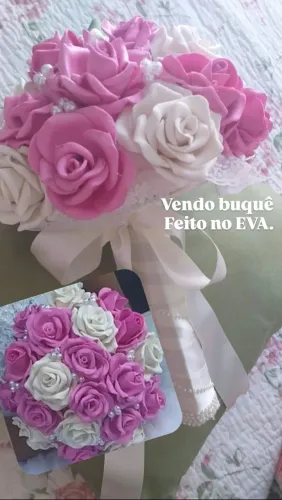 Buquê de flor em EVA 