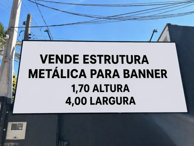 ESTRUTURA METÁLICA PARA BANNER